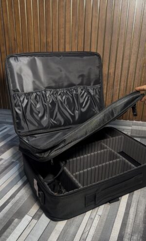 travel vanity large black