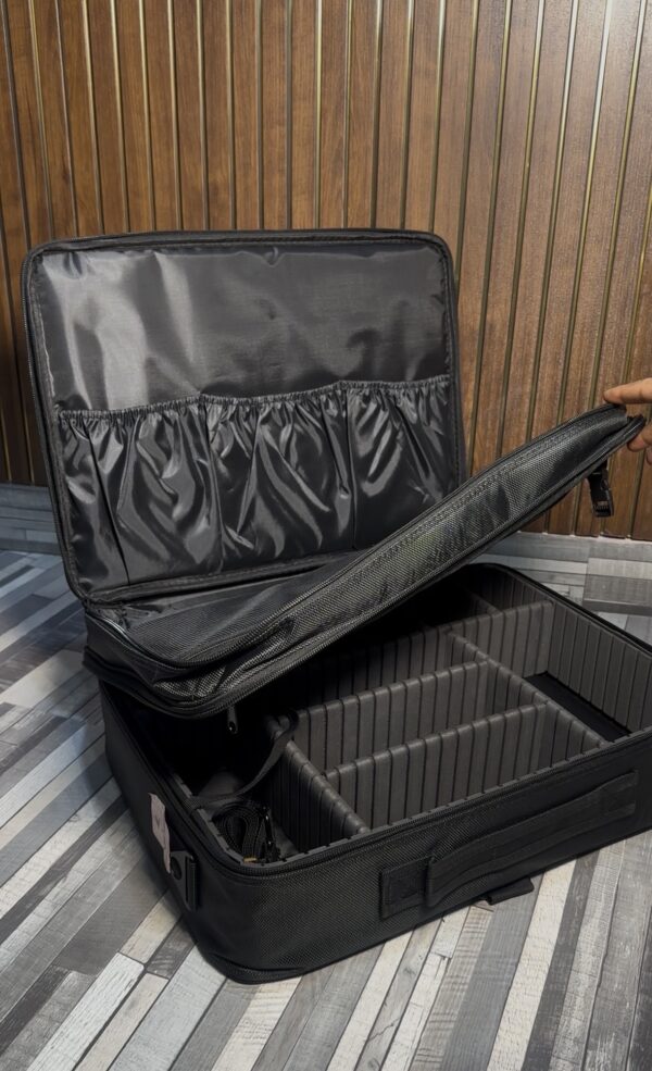 travel vanity large black