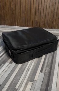 travel vanity large black