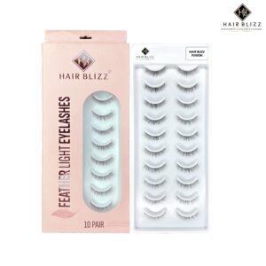 10 pair eyelashes fusion