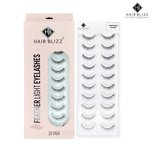 10 pair eyelashes sugar