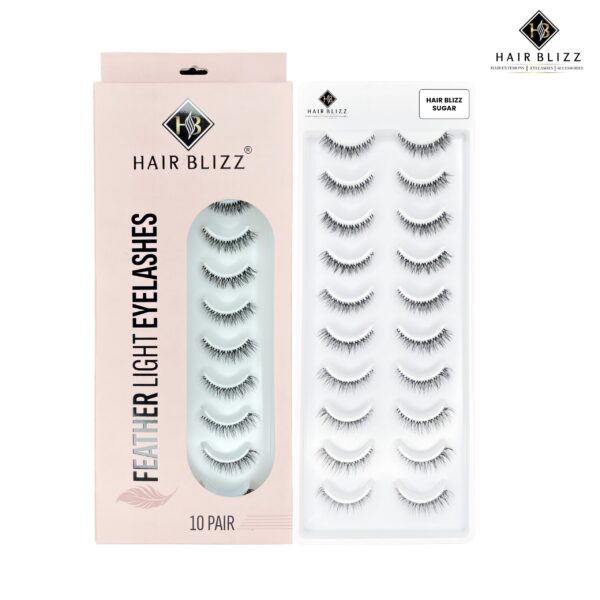 10 pair eyelashes sugar