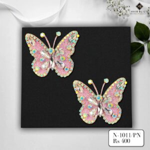 mini butterfly set of 2 peach