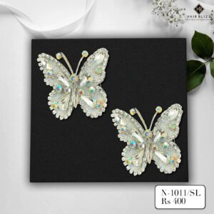 mini butterfly set of 2 silver