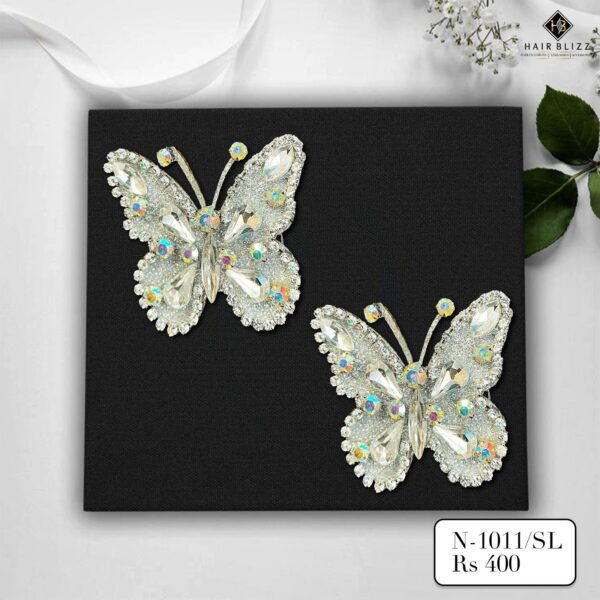 mini butterfly set of 2 silver