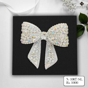 hair bow white