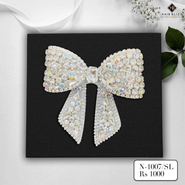 hair bow white